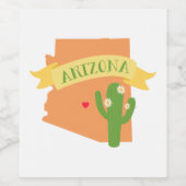 Étiquette Pour Bouteilles De Vin Arizona (Étiquettes simples)
