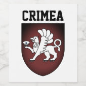 Étiquette Pour Bouteilles De Vin Armoiries de Crimée (Étiquettes simples)