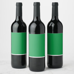 Étiquette Pour Bouteilles De Vin Arrière - plan vert avec bordure blanche pour Aest