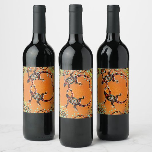 ÉTIQUETTE POUR BOUTEILLES DE VIN ART AUSTRALIE (Bouteilles)