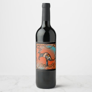 ÉTIQUETTE POUR BOUTEILLES DE VIN ART AUSTRALIE