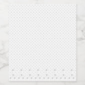 Étiquette Pour Bouteilles De Vin Art de ligne, Lilac blanc (Étiquettes simples)