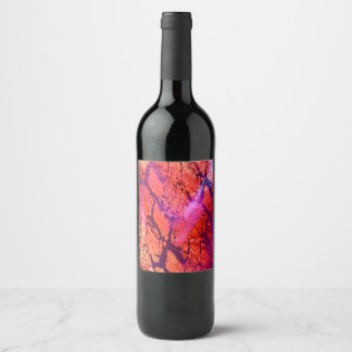 Étiquette Pour Bouteilles De Vin Art de luxe inspiré par l'aurore
