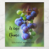 Étiquette Pour Bouteilles De Vin Art élégant (Étiquettes simples)