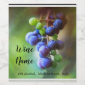 Étiquette Pour Bouteilles De Vin Art élégant (Étiquettes simples)