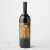 Étiquette Pour Bouteilles De Vin Art, Gustav Klimt, Le Baiser (Devant)