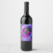 ÉTIQUETTE POUR BOUTEILLES DE VIN ART LADYBUG (Devant)