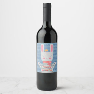 Étiquette Pour Bouteilles De Vin Art mignon de lapin