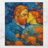 Étiquette Pour Bouteilles De Vin Artsy (Étiquettes simples)