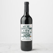 Étiquette Pour Bouteilles De Vin Attente D'Une Nouvelle Offre De Joy Faire-part De  (Devant)