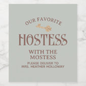 Étiquette Pour Bouteilles De Vin Auberges personnalisées avec le cadeau de script d (Étiquettes simples)