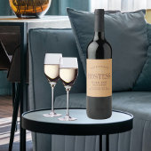 Étiquette Pour Bouteilles De Vin Auberges personnalisées avec le cadeau de script d