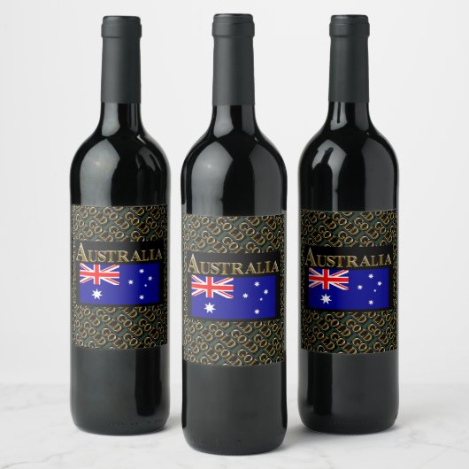 ÉTIQUETTE POUR BOUTEILLES DE VIN AUSTRALIE (Bouteilles)