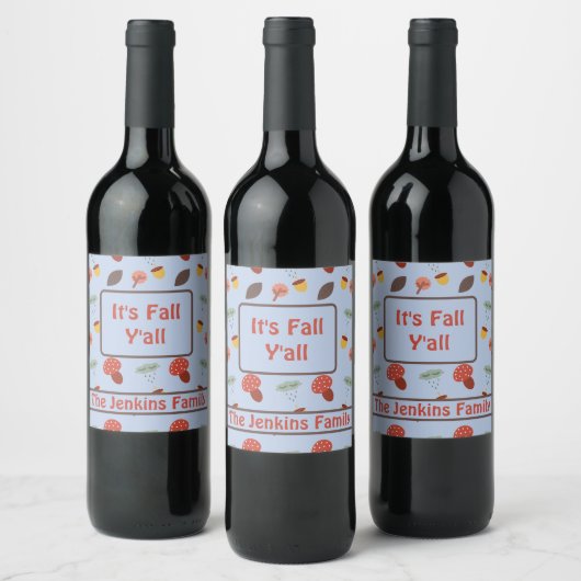 Étiquette Pour Bouteilles De Vin Automne (Bouteilles)