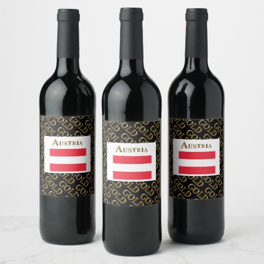 ÉTIQUETTE POUR BOUTEILLES DE VIN AUTRICHE (Bouteilles)