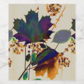 Étiquette Pour Bouteilles De Vin Autumn Leaves (Étiquettes simples)