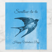 Étiquette Pour Bouteilles De Vin Avalez la naughty Valentine's Day (Étiquettes simples)