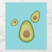 Étiquette Pour Bouteilles De Vin Avocado is My Spirit Fruit (Étiquettes simples)