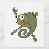 Étiquette Pour Bouteilles De Vin Awesome Chameleon (Étiquettes simples)