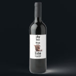 Étiquette Pour Bouteilles De Vin ¡Ay Que Rico Este Coquito !<br><div class="desc">¡Ay Que Rico Este Coquito ! Un burrito. Vient avec un petit âne. Le message dit "comme c'est délicieux !"</div>