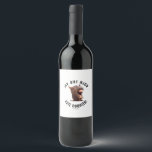 Étiquette Pour Bouteilles De Vin ¡Ay Que Rico Este Coquito !<br><div class="desc">¡Ay Que Rico Este Coquito ! Un burro. Vient avec un petit âne. Le message dit "comme c'est délicieux !"</div>