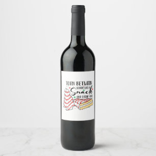 Étiquette Pour Bouteilles De Vin ayant l'air d'un encas