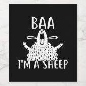 Étiquette Pour Bouteilles De Vin Baa | Sheep Owner Present (Étiquettes simples)