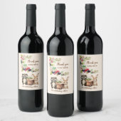 Étiquette Pour Bouteilles De Vin Baby shower des animaux forestiers (Bouteilles)