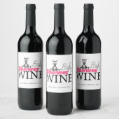 Étiquette Pour Bouteilles De Vin Baby Zebra, Baby shower (Bouteilles)