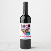 Étiquette Pour Bouteilles De Vin Bach au Bachelorette Party des années 90 (Devant)