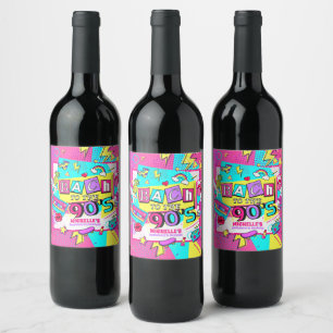 Étiquette Pour Bouteilles De Vin Bach aux années 90