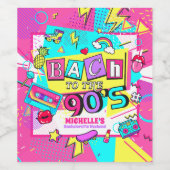 Étiquette Pour Bouteilles De Vin Bach aux années 90 (Étiquettes simples)