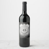 Étiquette Pour Bouteilles De Vin Badges personnalisés (Devant)