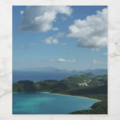 Étiquette Pour Bouteilles De Vin Baie de Magens, scene de l'île St Thomas Beautiful (Étiquettes simples)