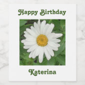 Étiquette Pour Bouteilles De Vin Baise blanche (Étiquettes simples)