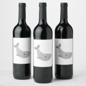 Étiquette Pour Bouteilles De Vin Baleine (Bouteilles)