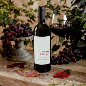 Étiquette Pour Bouteilles De Vin Balise cadeau de vacances joyeuse et brillante