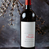 Étiquette Pour Bouteilles De Vin Balise cadeau de vacances joyeuse et brillante