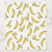 Étiquette Pour Bouteilles De Vin Banana Pattern Printed Wine Label (Étiquettes simples)