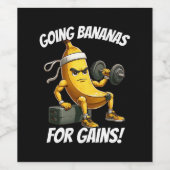 Étiquette Pour Bouteilles De Vin banane (Étiquettes simples)