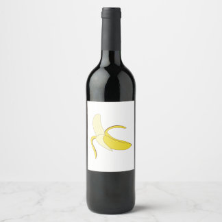 Étiquette Pour Bouteilles De Vin Banane
