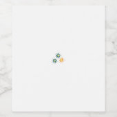 Étiquette Pour Bouteilles De Vin Banane jaune, bleu foncé vert, décoratif (Étiquettes simples)