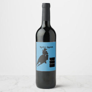 Étiquette Pour Bouteilles De Vin Barrel Racer