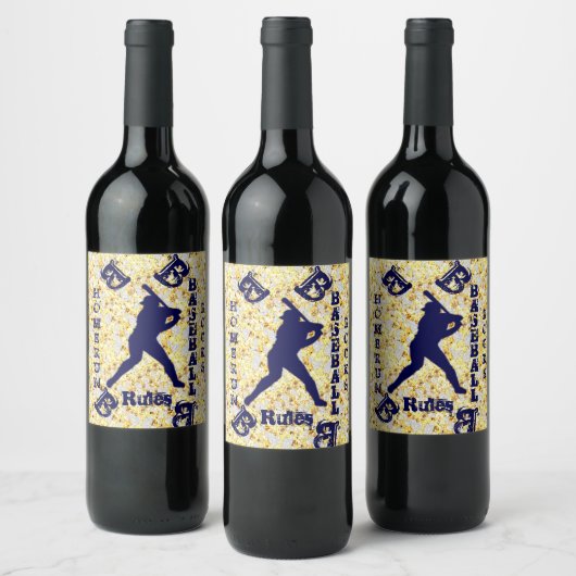 Étiquette Pour Bouteilles De Vin Base-ball (Bouteilles)