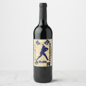 Étiquette Pour Bouteilles De Vin Base-ball (Devant)
