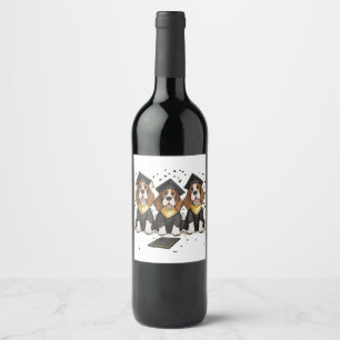 Étiquette Pour Bouteilles De Vin Basset Hound Dogs