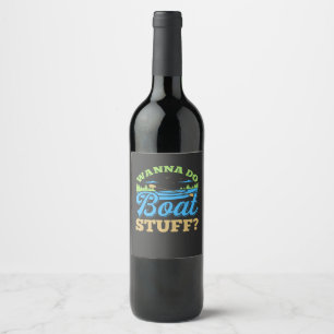 Étiquette Pour Bouteilles De Vin Bateau - Trucs de bateau