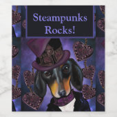 ÉTIQUETTE POUR BOUTEILLES DE VIN BÂTIMENT STEAMPUNK (Étiquettes simples)