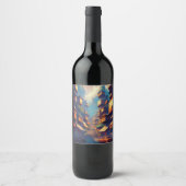 Étiquette Pour Bouteilles De Vin Bâtiments (Devant)
