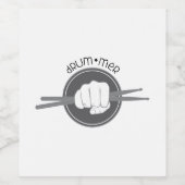 Étiquette Pour Bouteilles De Vin Batteur (Étiquettes simples)